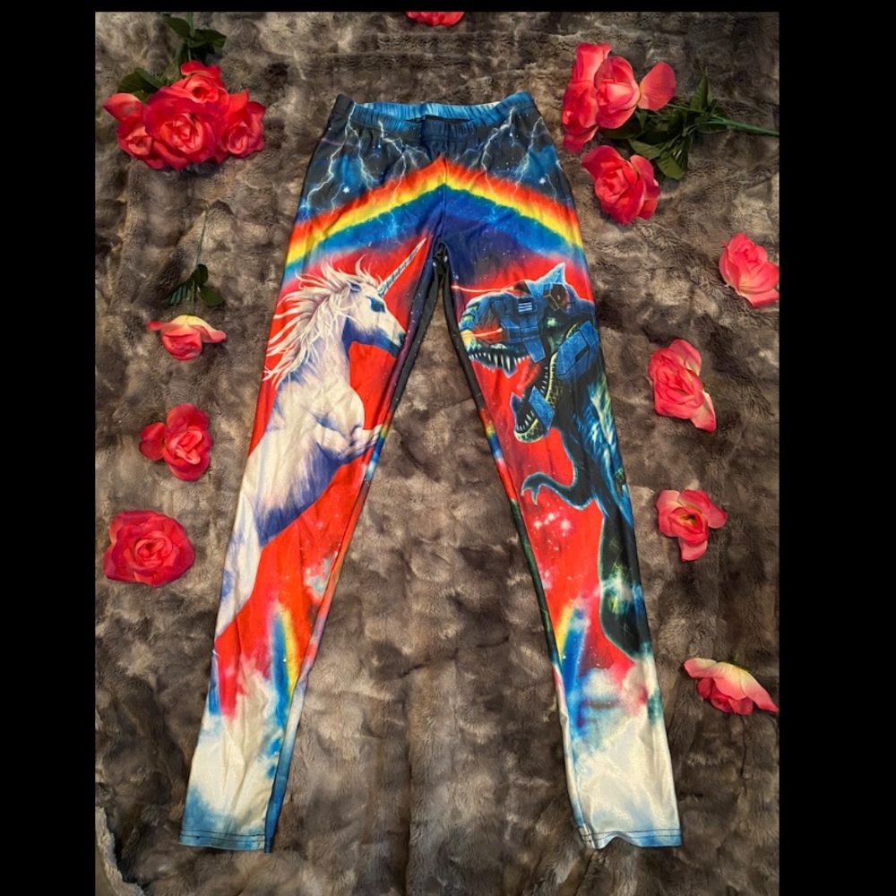 UNICORN & DINOSAUR leggings